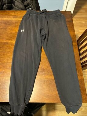 Under Armour Men's Black Fleece Joggers with Logo